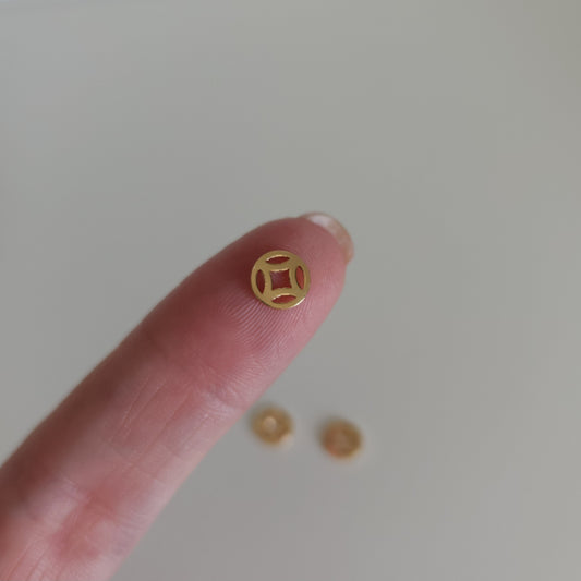 14k gold filled permanent jewellery coin connector wholesale