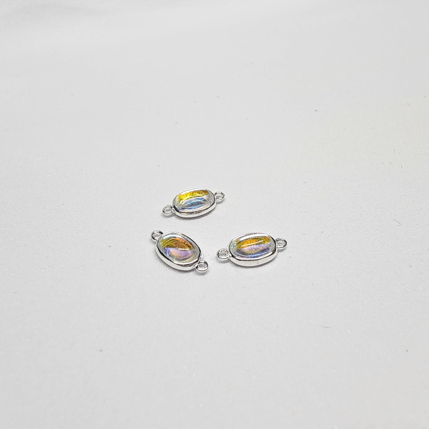 Oval Moonstone Connector 5pk