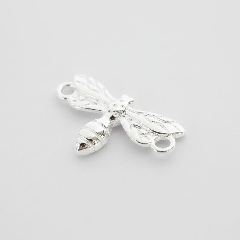 Sterling silver bee connector