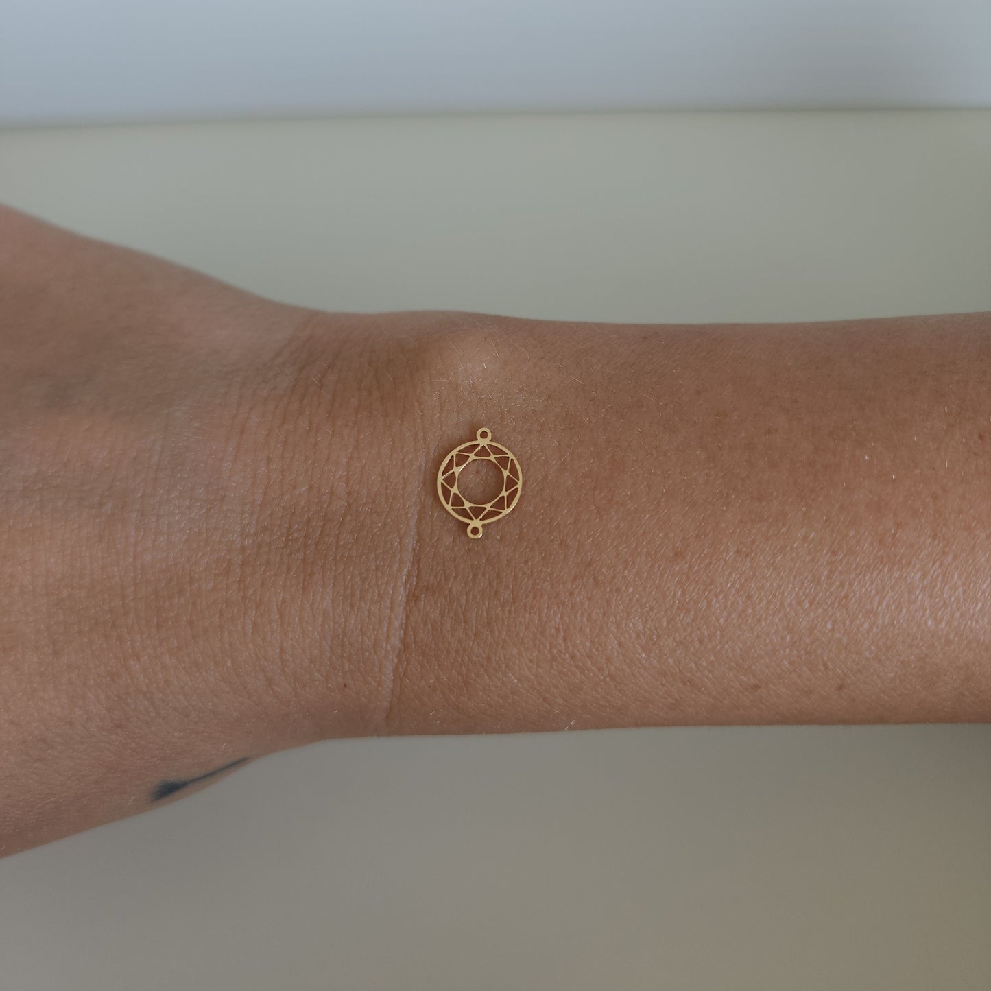 14k gold filled permanent jewellery mandala connector wholesale
