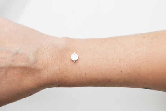 Silver mother of pearl size
