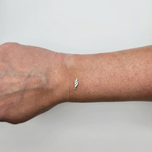 Silver Angel wing connector size