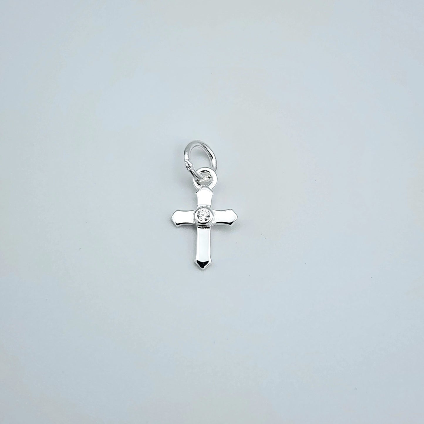 Silver Latin Cross charm