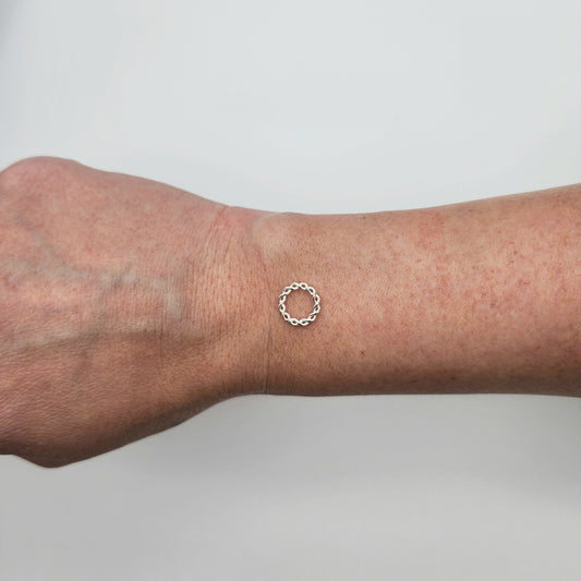 Silver wave ring siz3