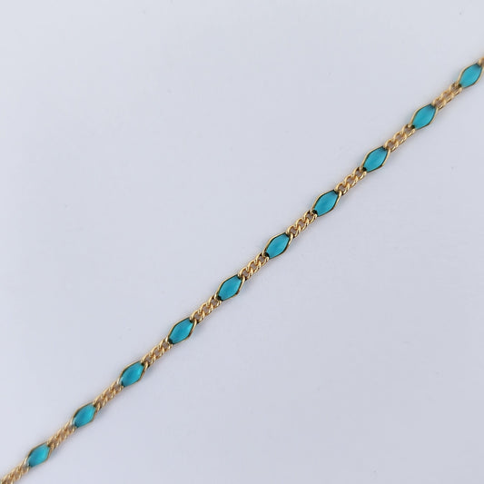 Rhombus Figaro 3 + 1 Enamel - Aquamarine