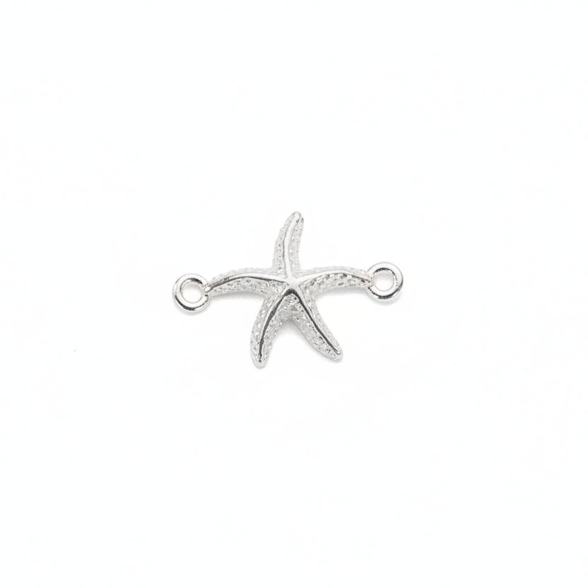 Sterling silver starfish connector