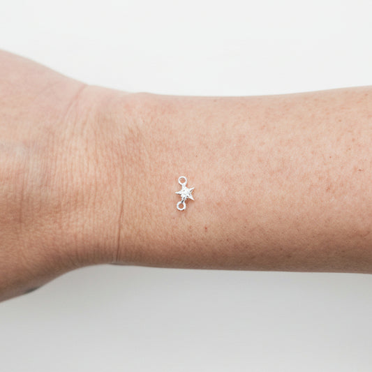 Silver sea star connector size