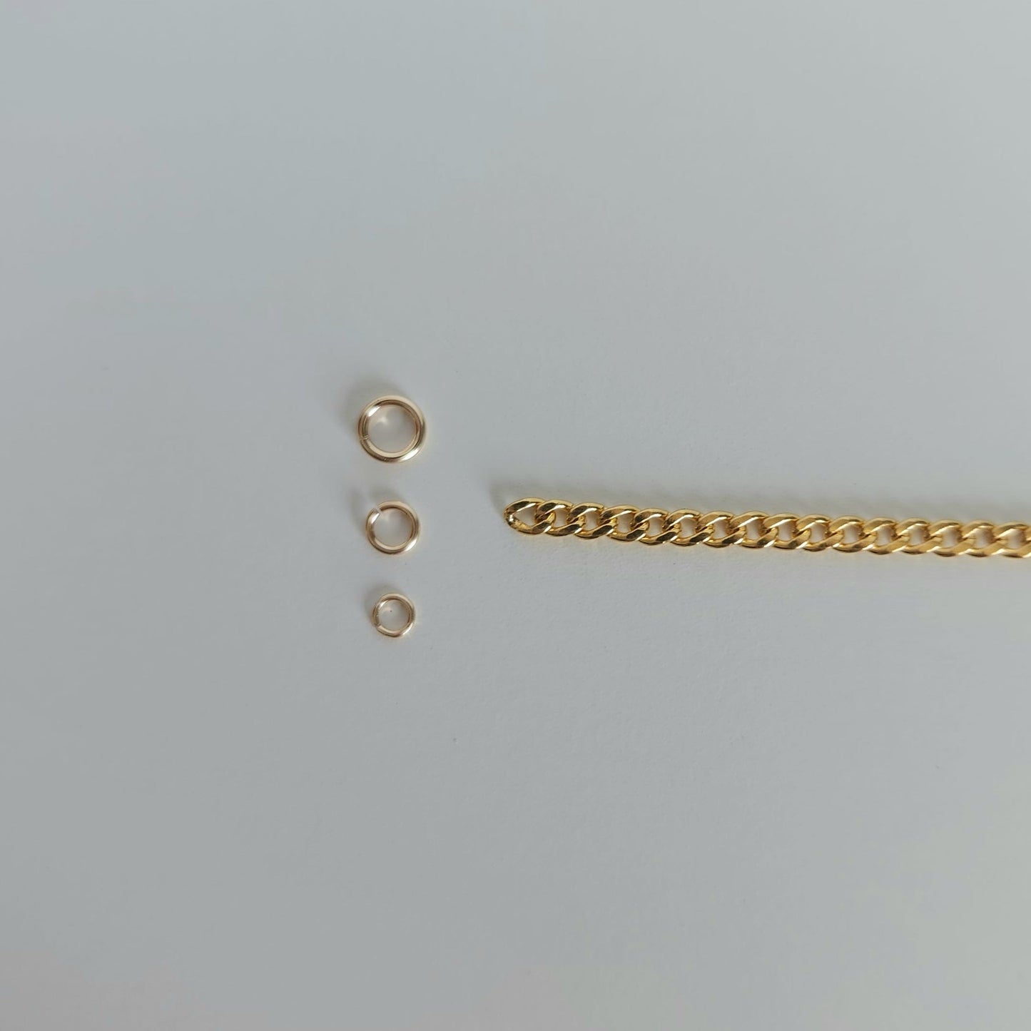 14k gold filled permanent jewellery cuban chain wholesale