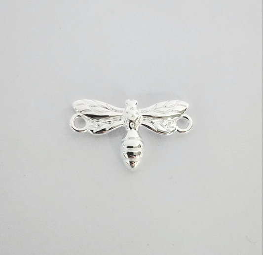 Sterling silver bee connector