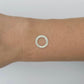 Sterling Silver Textured Disc