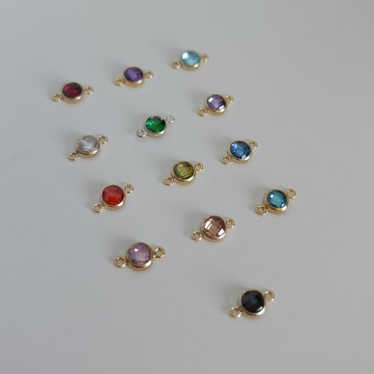 14k gold filled birthstone connectors permanent jewellery wholesale bulk order