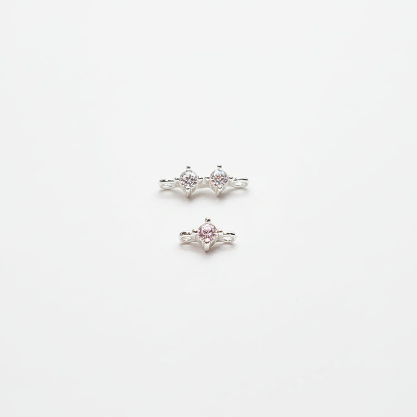 Permanent jewellery cz connectors group