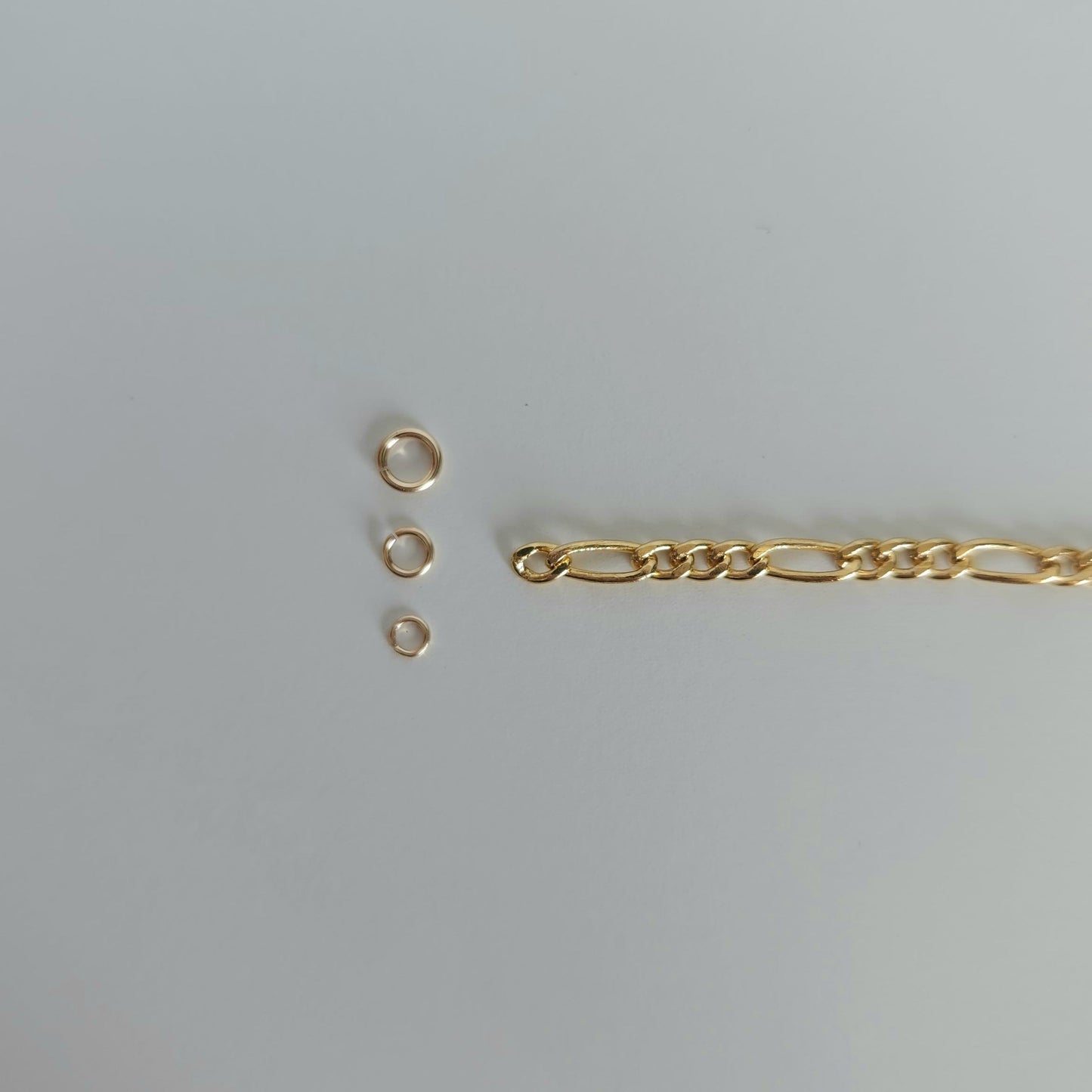 14k gold filled permanent jewellery figaro chain wholesale