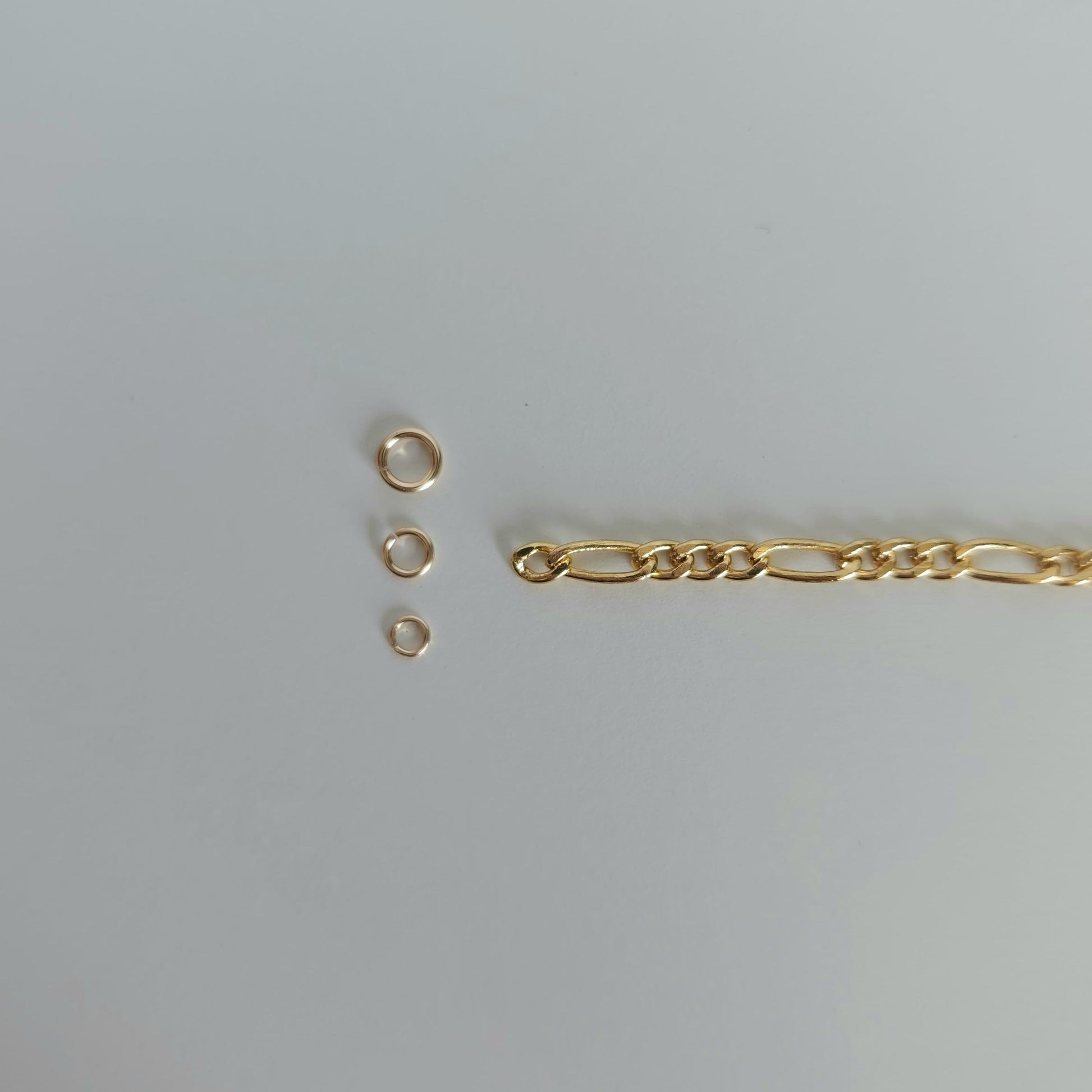 14k gold filled permanent jewellery figaro chain wholesale