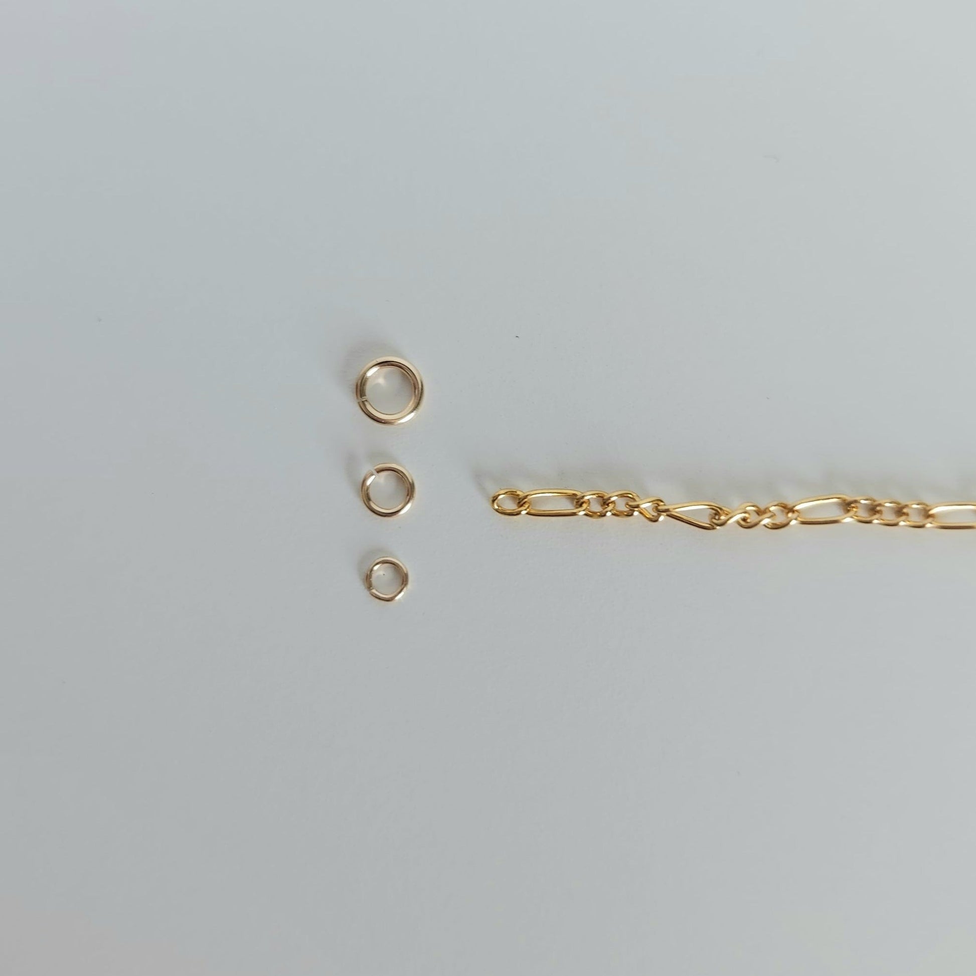 14k gold filled permanent jewellery figaro chain wholesale