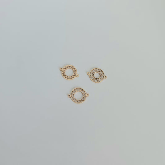14k gold filled permanent jewellery mandala connector wholesale