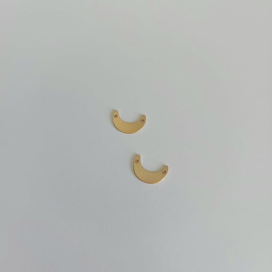 14k gold filled permanent jewellery moon connector wholesale