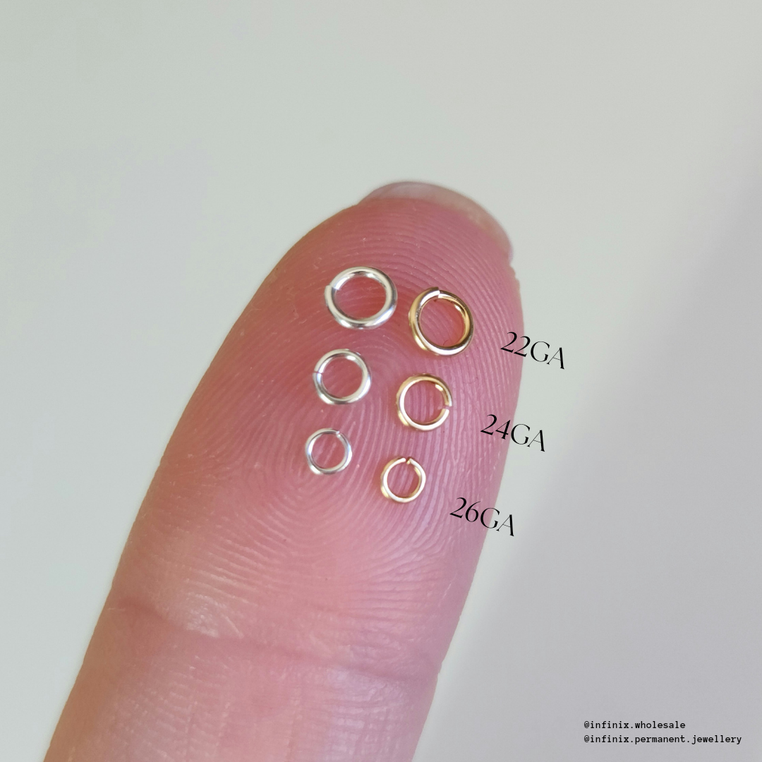 permanent jewellery australia wholesale jump rings sterling silver gold filled rose gold filled