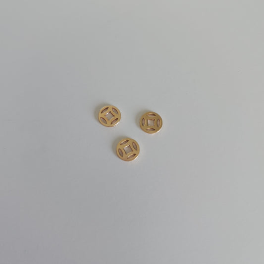 14k gold filled permanent jewellery coin connector wholesale