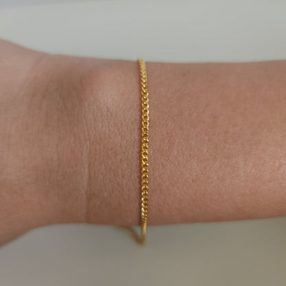14k gold filled permanent jewellery cuban chain wholesale