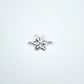 Silver flower connector