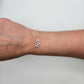 Silver infinity heart connector size