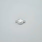 Silver mother of pearl connector