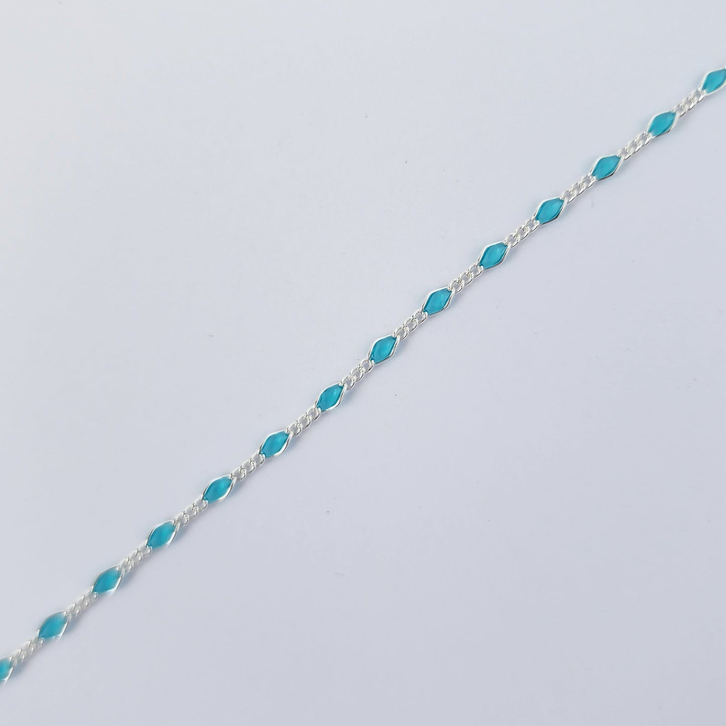 Rhombus Figaro 3 + 1 Enamel - Aquamarine