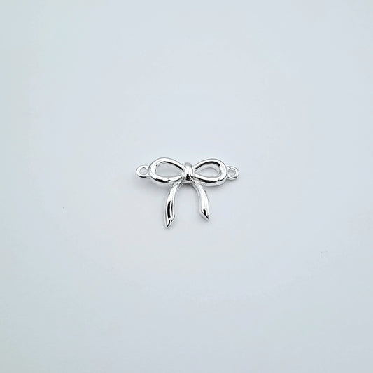 Silver thin bow connector
