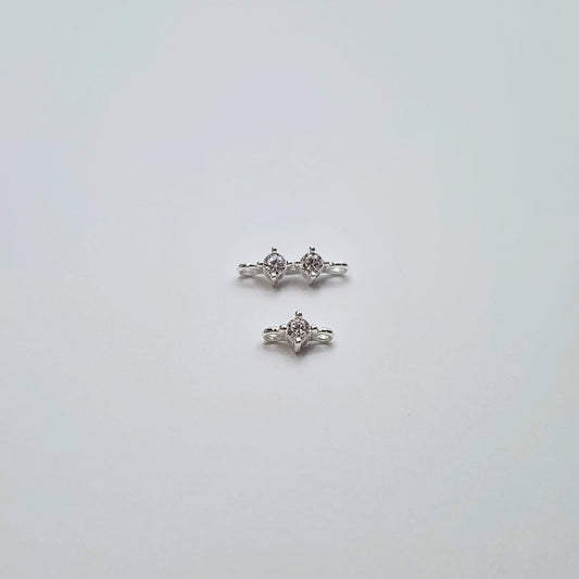 Permanent jewellery cz connectors group