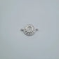 Silver cz sun connector