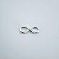 Silver infinity connector 