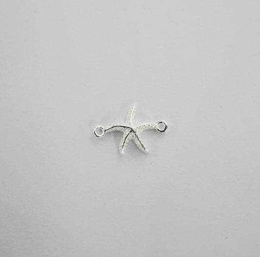Sterling silver starfish connector