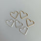 14k gold filled permanent jewellery heart connector wholesale
