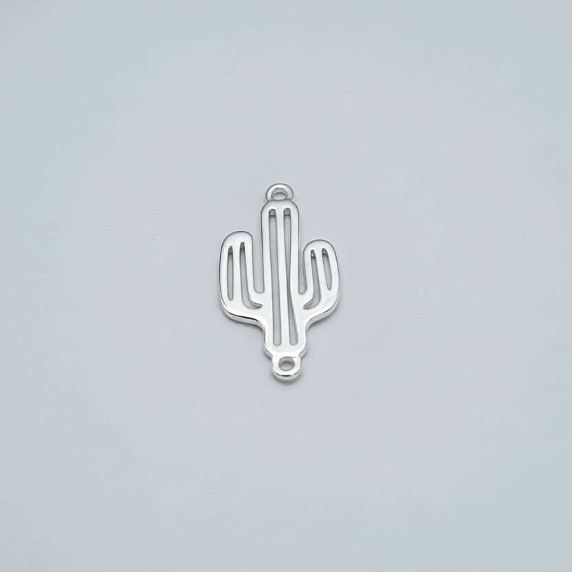 Silver cactus connector