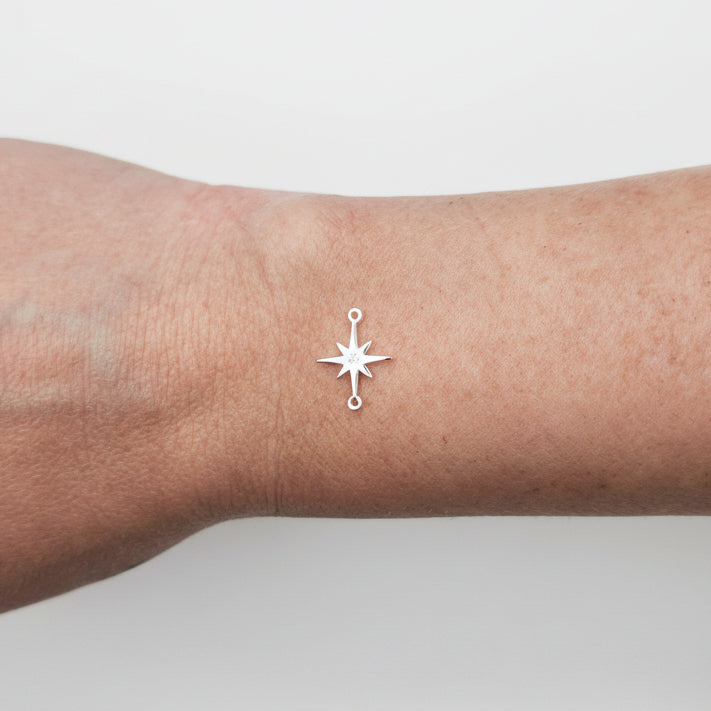 Silver North star connector size