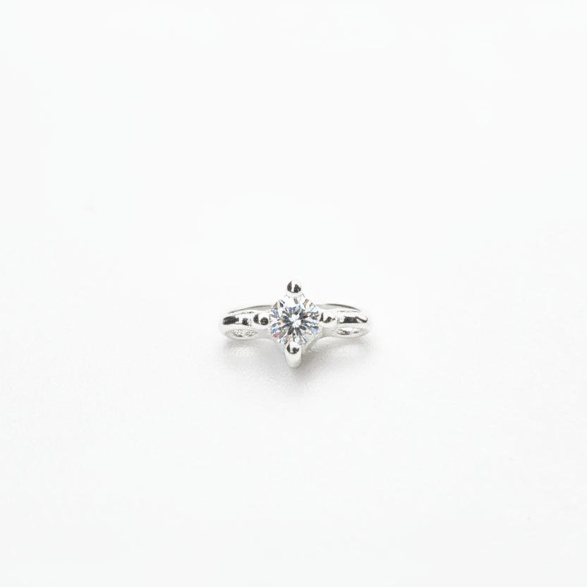Permanent jewellery single cz connector