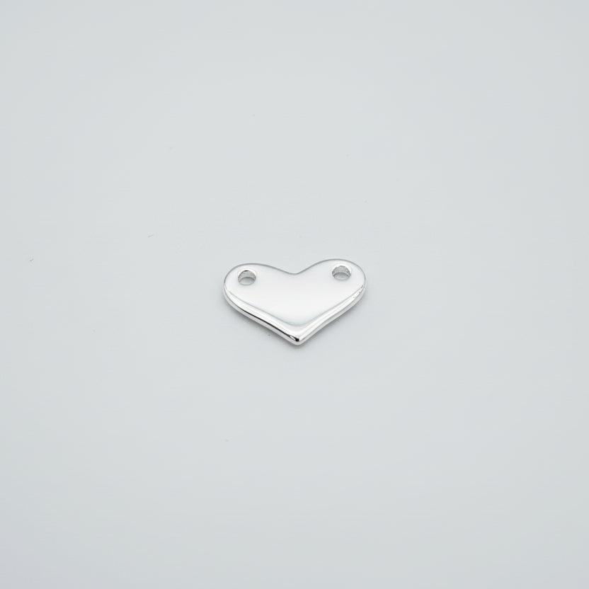 Silver heart connector