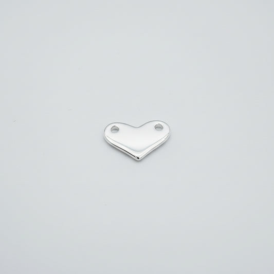 Silver heart connector