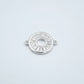 Silver cz sunray connector